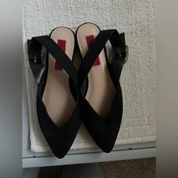 London Revel Slingback Pointed Toe Flats (ASOS) NWOT - Picture 1 of 4